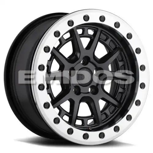 Black Rhino GRAVEL BEADLOCK MATTE BLACK W/ MACHINED RING 5x100 15R 7 72.56 15