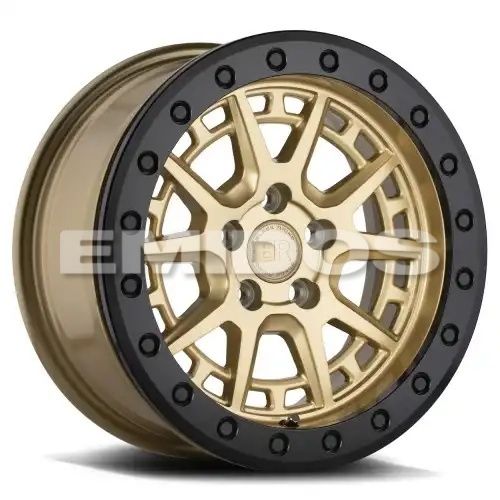 Black Rhino GRAVEL BEADLOCK GOLD W/ BLACK RING & BOLTS 5x100 15R 7 72.56 15