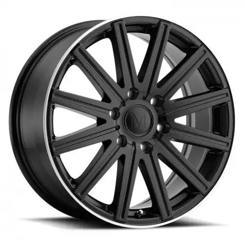 Mandrus STARK MATTE BLACK W/ MACHINED LIP 6x130 16R 7 84.1 52