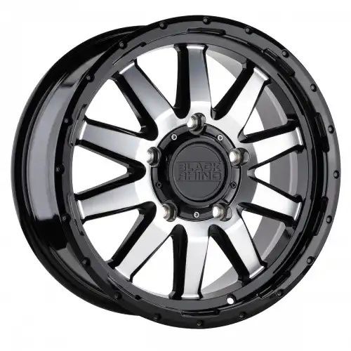 Black Rhino EXCURSION GLOSS BLACK W/ MIRROR FACE 6x139.7 17R 7.5 112.1 45