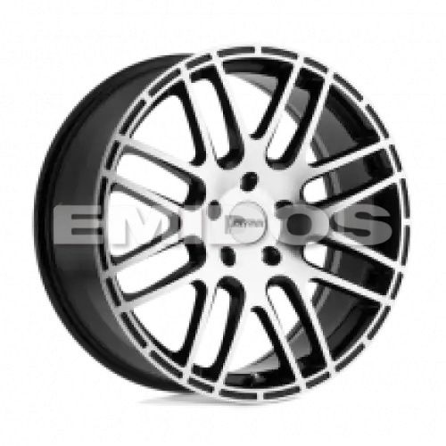Petrol P6A GLOSS BLACK W/ MACHINED CUT FACE 5x105 17R 7.5 72.1 40