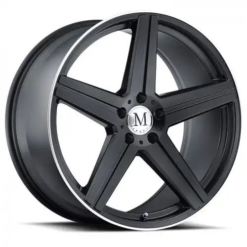 Mandrus ESTRELLA MATTE BLACK W/ MACHINED LIP 5x112 17R 8 66.56 25