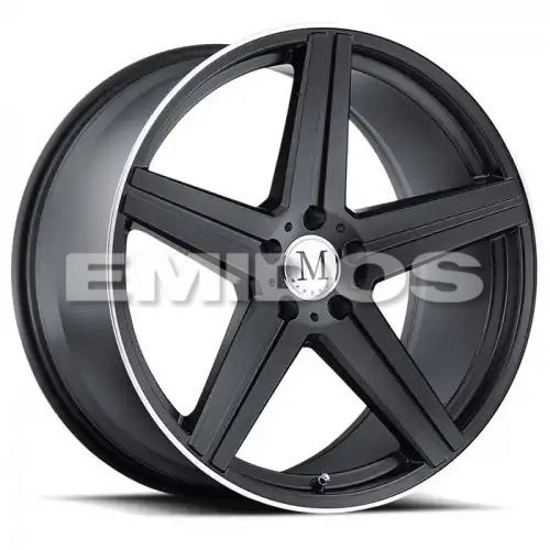 Mandrus ESTRELLA MATTE BLACK W/ MACHINED LIP 5x112 17R 8 66.56 25
