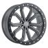 Black Rhino TRABUCO MATTE GUNMETAL W/ BLACK RING & SILVER BOLTS 5x127 17R 8 71.5 30