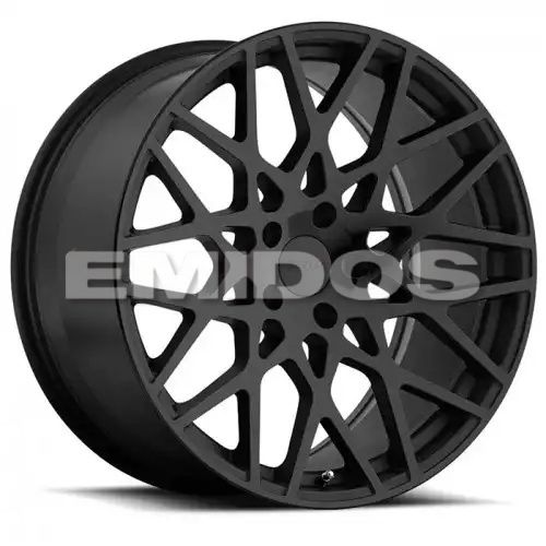 TSW VALE DOUBLE BLACK - MATTE BLACK W/ GLOSS BLACK FACE 5x114.3 17R 8 76.1 40