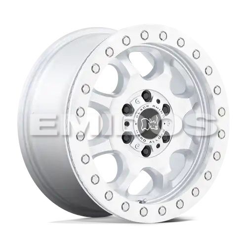 Black Rhino VENTURE BEADLOCK GLOSS SILVER W/ MACHINED FACE 6x130 17R 8 84.1 38