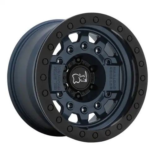 Black Rhino AVENGER BEADLOCK NAVY BLUE W/ BLACK HARDWARE 6x139.7 17R 8.5 112.1 -30