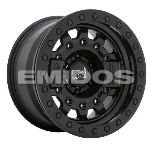 Black Rhino AVENGER BEADLOCK MATTE BLACK W/ BLACK HARDWARE 5x127 17R 8.5 71.5 -32