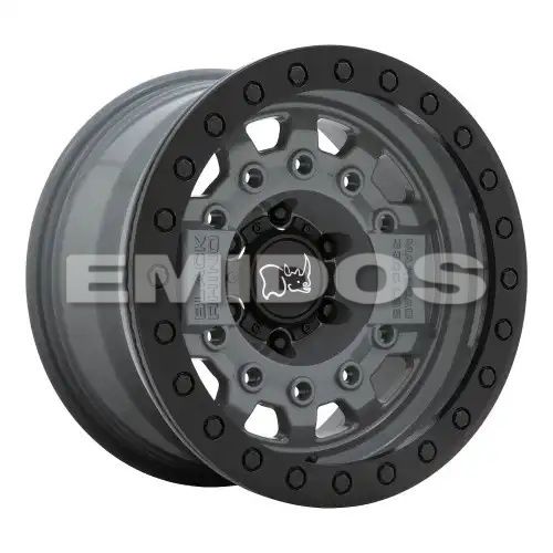 Black Rhino AVENGER BEADLOCK BATTLESHIP GRAY W/ BLACK HARDWARE 6x139.7 17R 8.5 112.1 BNK