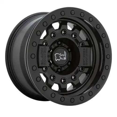 Black Rhino AVENGER BEADLOCK MATTE BLACK W/ BLACK HARDWARE 6x139.7 R 8.5 112.1 BNK