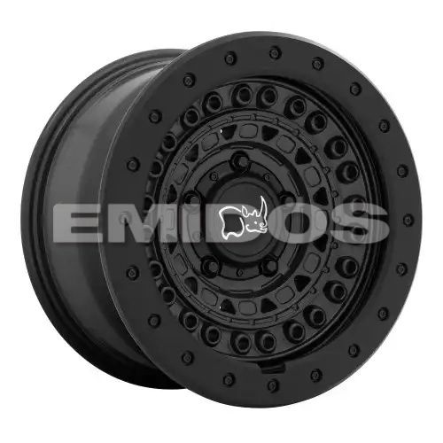 Black Rhino BARRICADE GUN BLACK W/ BLACK ROCK GUARD 5x127 17R 8.5 71.5 -34