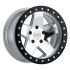 Black Rhino CRAWLER SILVER W/ MIRROR FACE & BLACK LIP RING 5x127 17R 8.5 71.5 -32