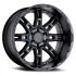 Level 8 SLINGSHOT MATTE BLACK 5x127 17R 8.5 71.5 -10