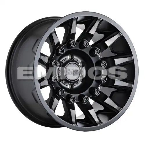 Black Rhino MISSION MATTE BLACK W/ MACHINED TINTED SPOKES 5x114.3 17R 8.5 71.5 -18