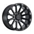 Black Rhino PINNACLE SEMI GLOSS BLACK W/ GUNMETAL BOLTS 5x127 17R 8.5 71.5 BNK