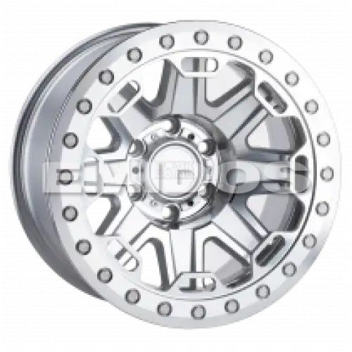 Black Rhino RIFT BEADLOCK SILVER W/ MIRROR FACE & MACHINED RING 8x165.1 R 8.5 125.1 -38