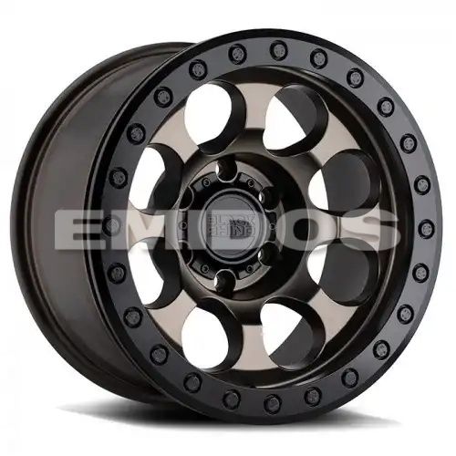 Black Rhino RIOT MATTE BRONZE W/ BLACK RING & BOLTS 6x139.7 17R 8.5 112.1 -30