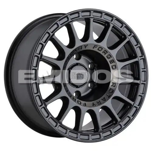 Black Rhino SANDSTORM SEMI GLOSS BLACK W/ MACHINED DARK TINT RING 6x135 17R 8.5 87.1 BNK