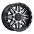 Black Rhino ALAMO GLOSS BLACK W/ MACHINED FACE & STAINLESS BOLTS 8x180 17R 9 125.1 6