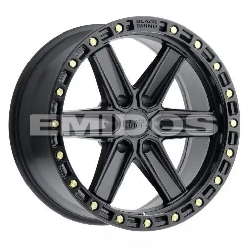 Black Rhino HENDERSON MATTE BLACK W/ BRASS BOLTS 6x135 R 9 87.1 BNK