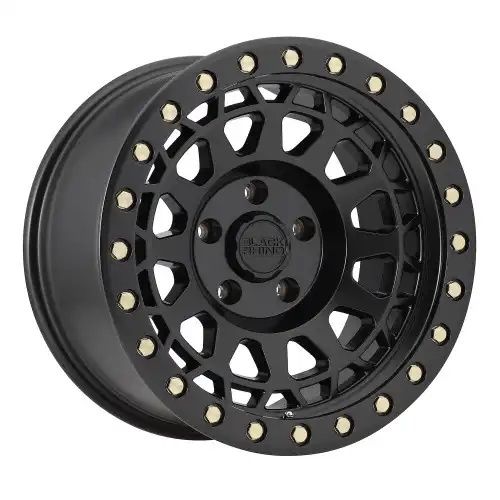 Black Rhino PRIMM MATTE BLACK W/ BRASS BOLTS 5x127 17R 9 71.5 -18