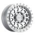 Black Rhino PRIMM SILVER W/ MIRROR FACE & MACHINED RING 5x127 17R 9 71.5 -18