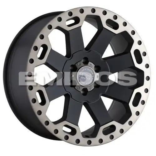 Black Rhino WARLORD MATTE BLACK W/ MACHINED DARK TINT 8x180 17R 9 125.1 12