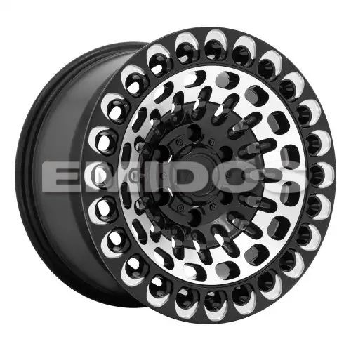 Black Rhino LABYRINTH GLOSS BLACK W/ MACHINED FACE & MILLING 6x114.3 17R 9.5 76.1 12