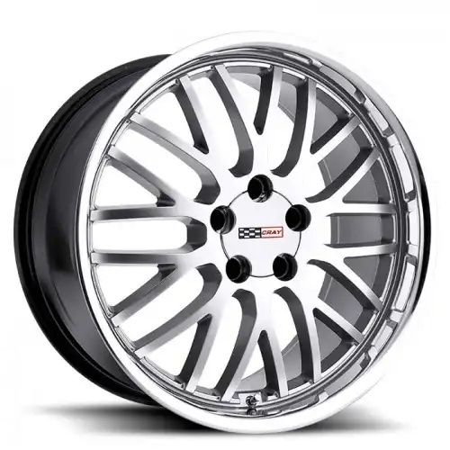 Cray MANTA HYPER SILVER W/ MIRROR CUT LIP 5x120.65 18R 10.5 70.3 65
