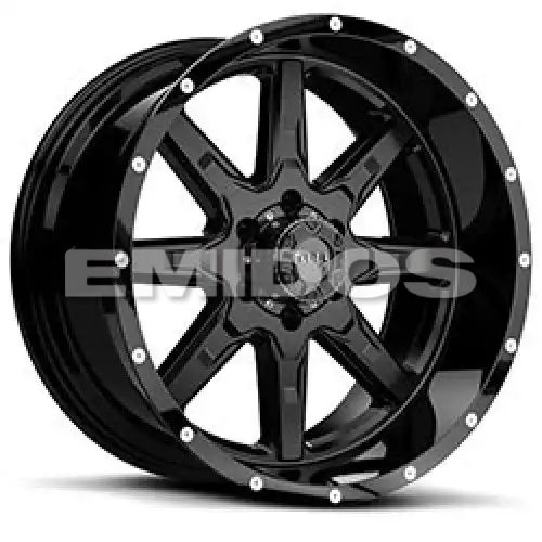 Tuff T15 SATIN BLACK W/ GLOSS BLACK LIP 5x139.7 18R 10 108 -13