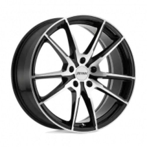 Petrol P0A GLOSS BLACK W/ MACHINED CUT FACE 5x114.3 18R 8 76.1 40