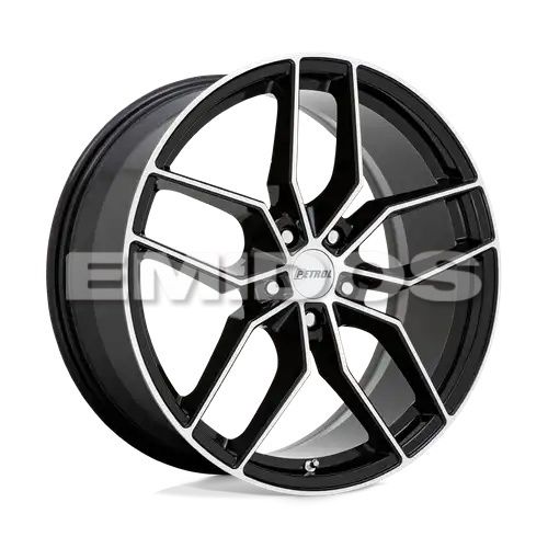 Petrol P5C GLOSS BLACK W/ MACHINED FACE 5x108 18R 8 72.1 40