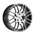 Petrol P6A GLOSS BLACK W/ MACHINED CUT FACE 5x110 18R 8 72.1 40