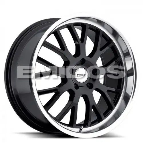 TSW TREMBLANT GLOSS BLACK W/ MIRROR CUT LIP 5x100 18R 8 72.1 35