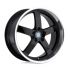 BEYERN RAPP GLOSS BLACK W/ MIRROR CUT LIP 5x120 18R 8.5 72.56 15