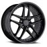 TSW PREMIO MATTE BLACK W/ GLOSS BLACK LIP 5x112 R 8.5 66.56 42