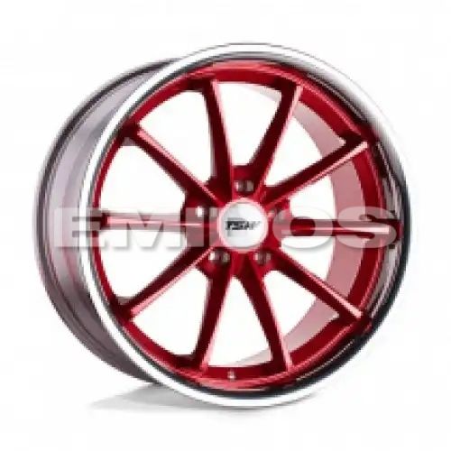 TSW SWEEP CANDY RED W/ STAINLESS LIP 5x114.3 18R 8.5 76.1 40
