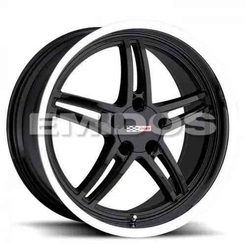 Cray SCORPION GLOSS BLACK W/ MIRROR CUT LIP 5x120.65 18R 9 70.3 50