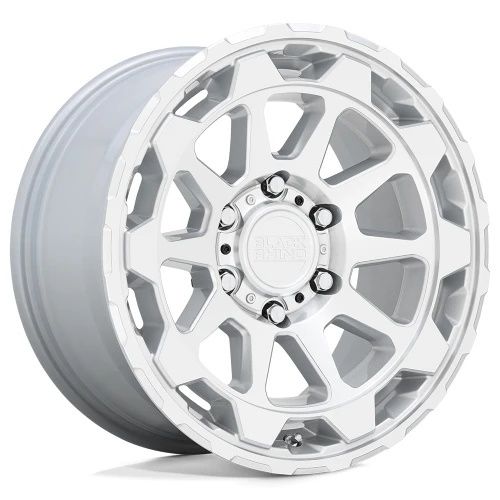 Black Rhino ROTOR GLOSS SILVER W/ MIRROR CUT FACE 6x135 18R 9 87.1 12