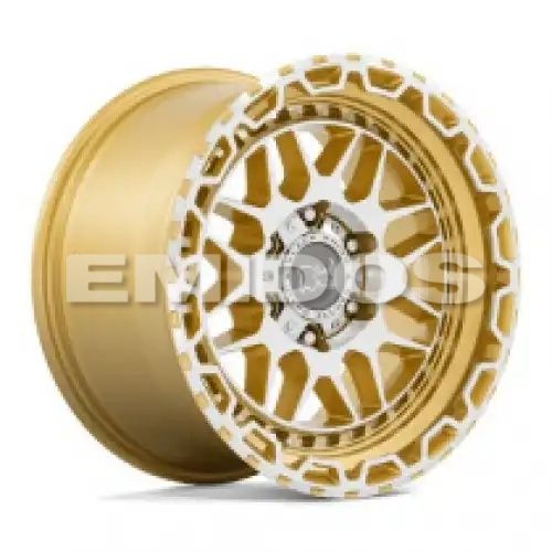 Black Rhino HOLCOMB GLOSS GOLD W/ MIRROR CUT FACE 6x135 18R 9.5 87.1 12