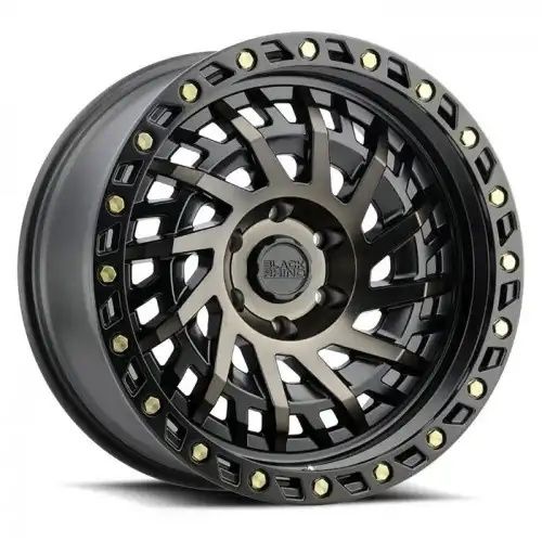 Black Rhino SHREDDER MATTE BLACK W/ MACHINED DARK TINT 5x127 18R 9.5 71.5 BNK