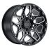 Black Rhino SHRAPNEL GLOSS BLACK W/ MILLED SPOKES 5x127 18R 9.5 71.5 -18