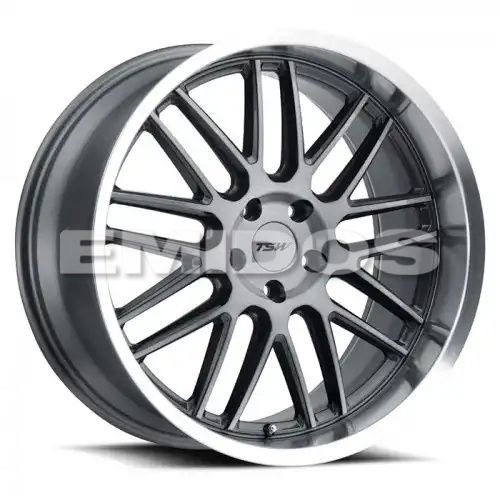 TSW AVALON GUNMETAL W/ BRUSHED GUNMETAL FACE & MACHINED LIP 5x114.3 19R 10 76.1 25