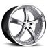 TSW JARAMA HYPER SILVER W/ MIRROR CUT LIP 5x120 19R 8 76.1 35
