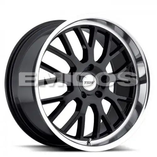 TSW TREMBLANT GLOSS BLACK W/ MIRROR CUT LIP 5x114.3 19R 8 76.1 30