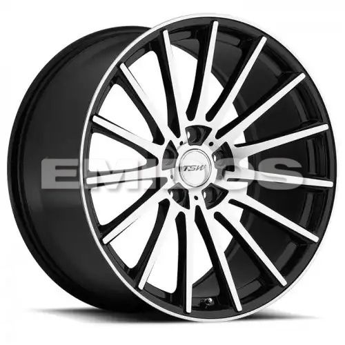 TSW CHICANE GLOSS BLACK W/ MIRROR CUT FACE 5x108 19R 8.5 72.56 43