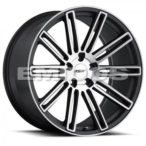 TSW CROWTHORNE MATTE GUNMETAL W/ MATTE MACHINE FACE 5x114.3 19R 8.5 76.1 30