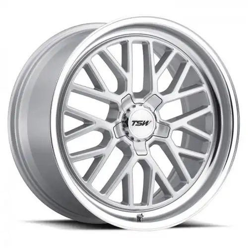 TSW HOCKENHEIM S SILVER W/ MIRROR CUT LIP 5x108 19R 8.5 72.1 40
