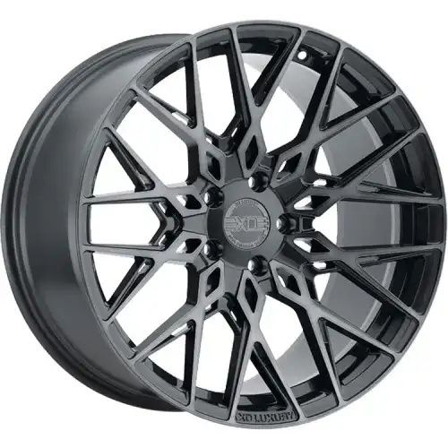 XO Luxury Wheels PHOENIX GUNMETAL W/ BRUSHED GUNMETAL FACE 5x114.3 19R 8.5 76.1 35