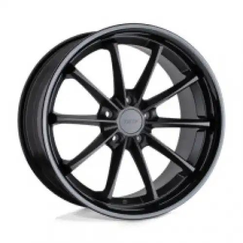 TSW SWEEP MATTE BLACK W/ GLOSS BLACK LIP 5x114.3 19R 8.5 76.1 30
